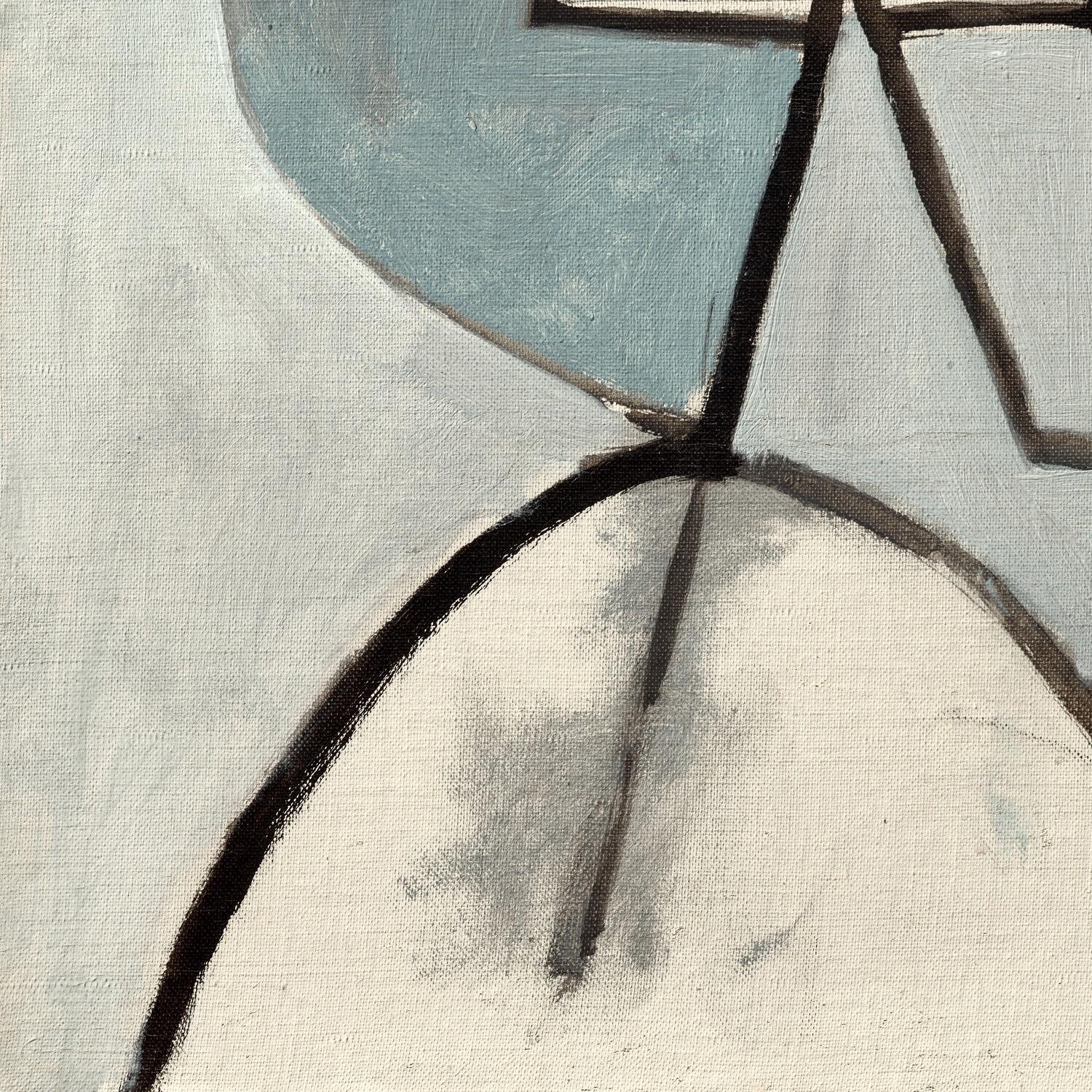 Abstract art with geometric shapes on a textured surface