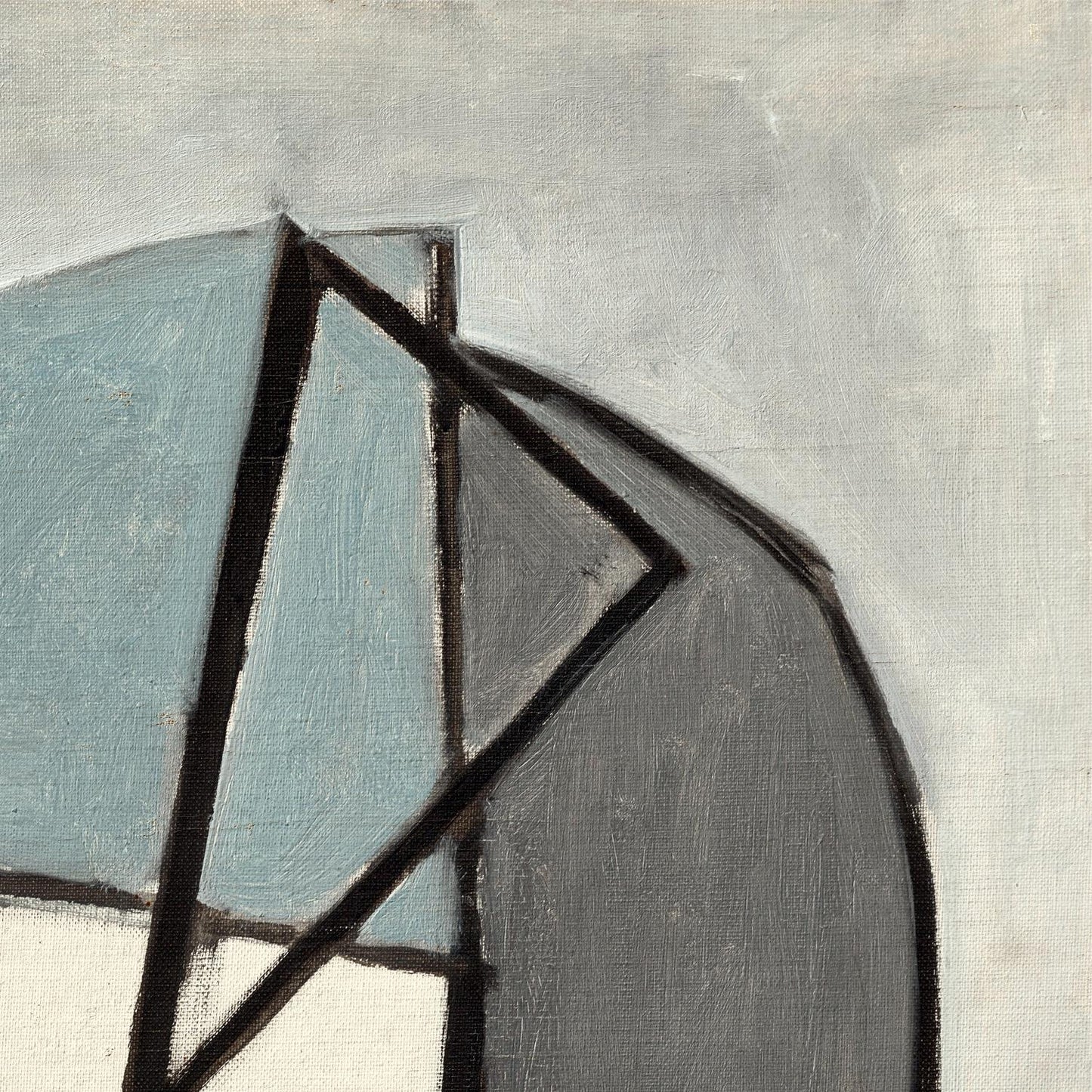 Abstract art with geometric shapes on a textured surface