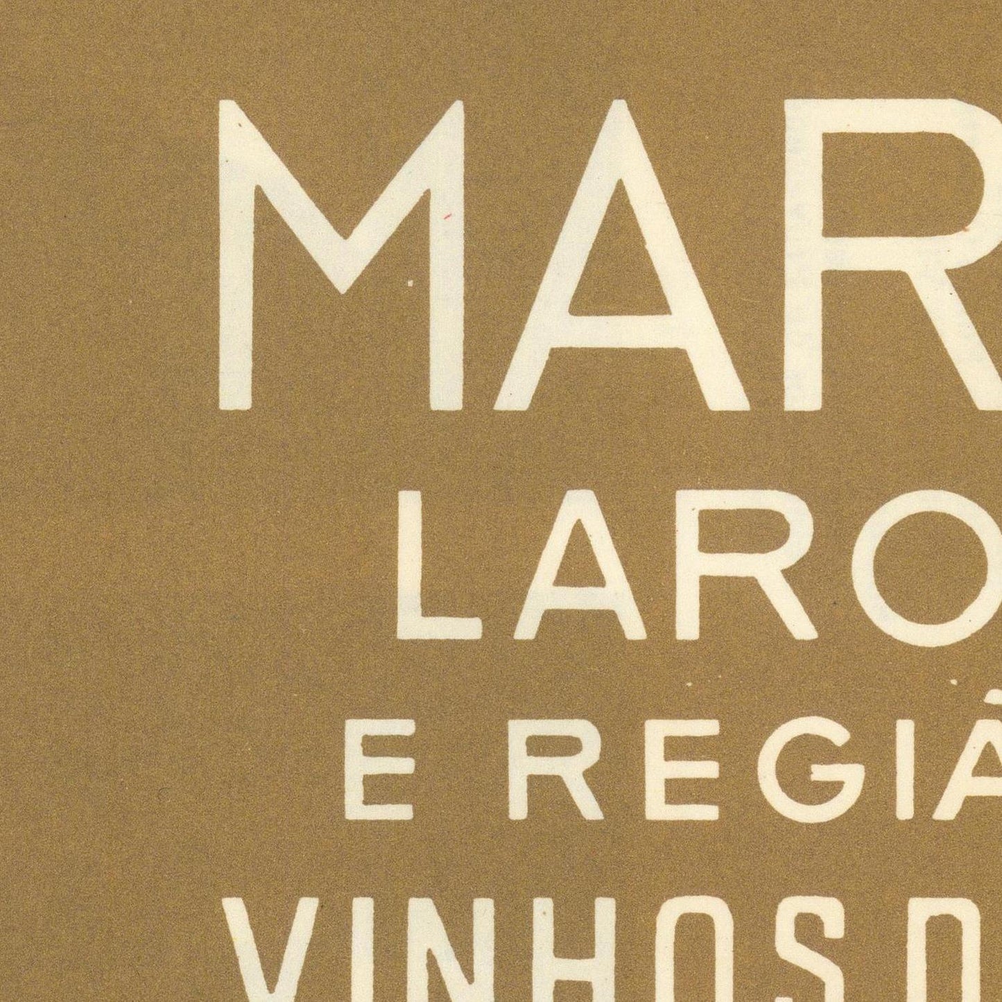 Partial text on a brown background with 'MAR LARO E REGIÓ VINHOS' visible