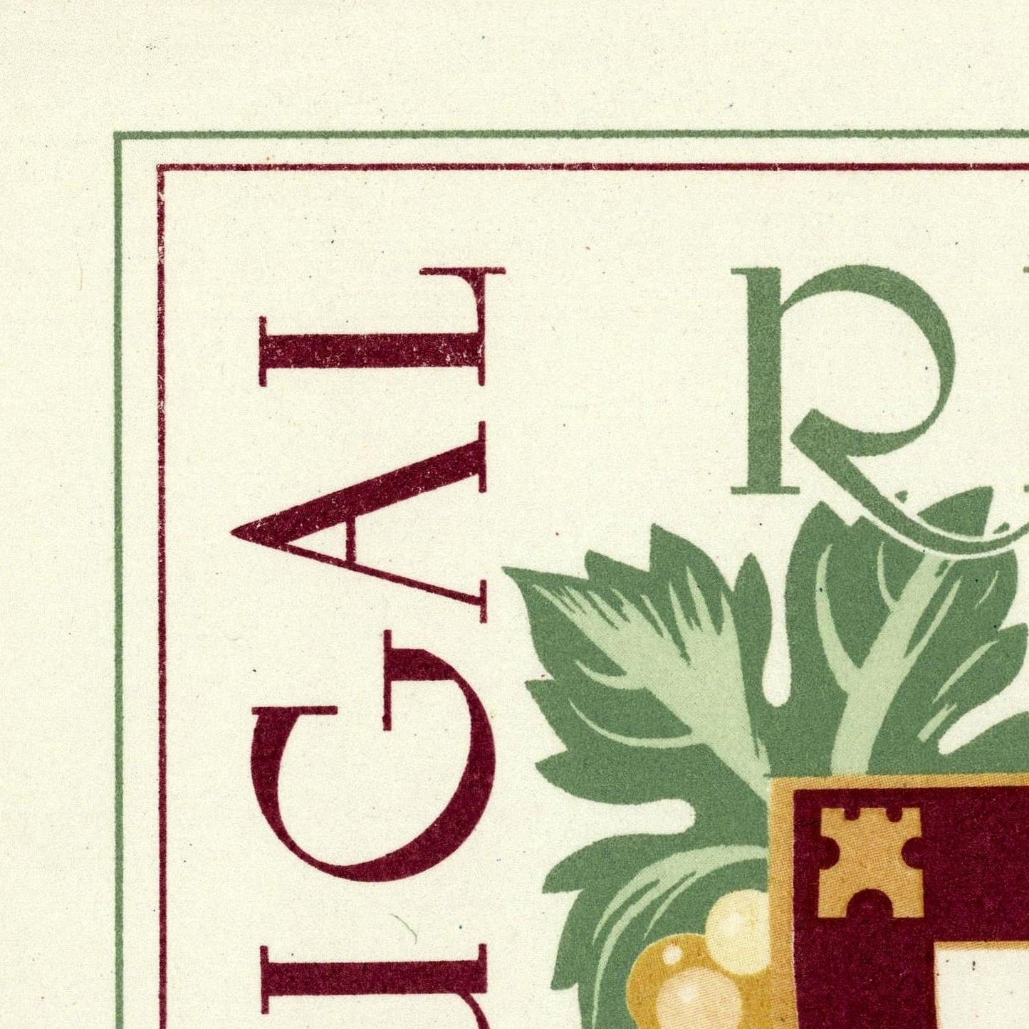 detail of the map from the top left corner
