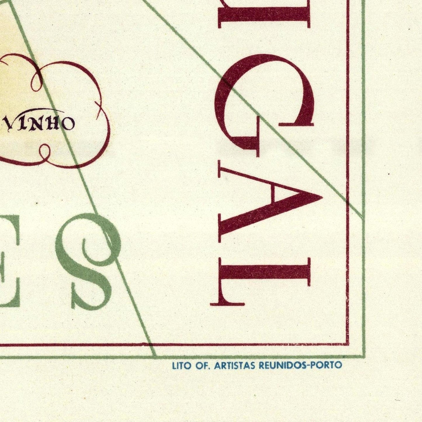 detail of the map from the bottom right corner
