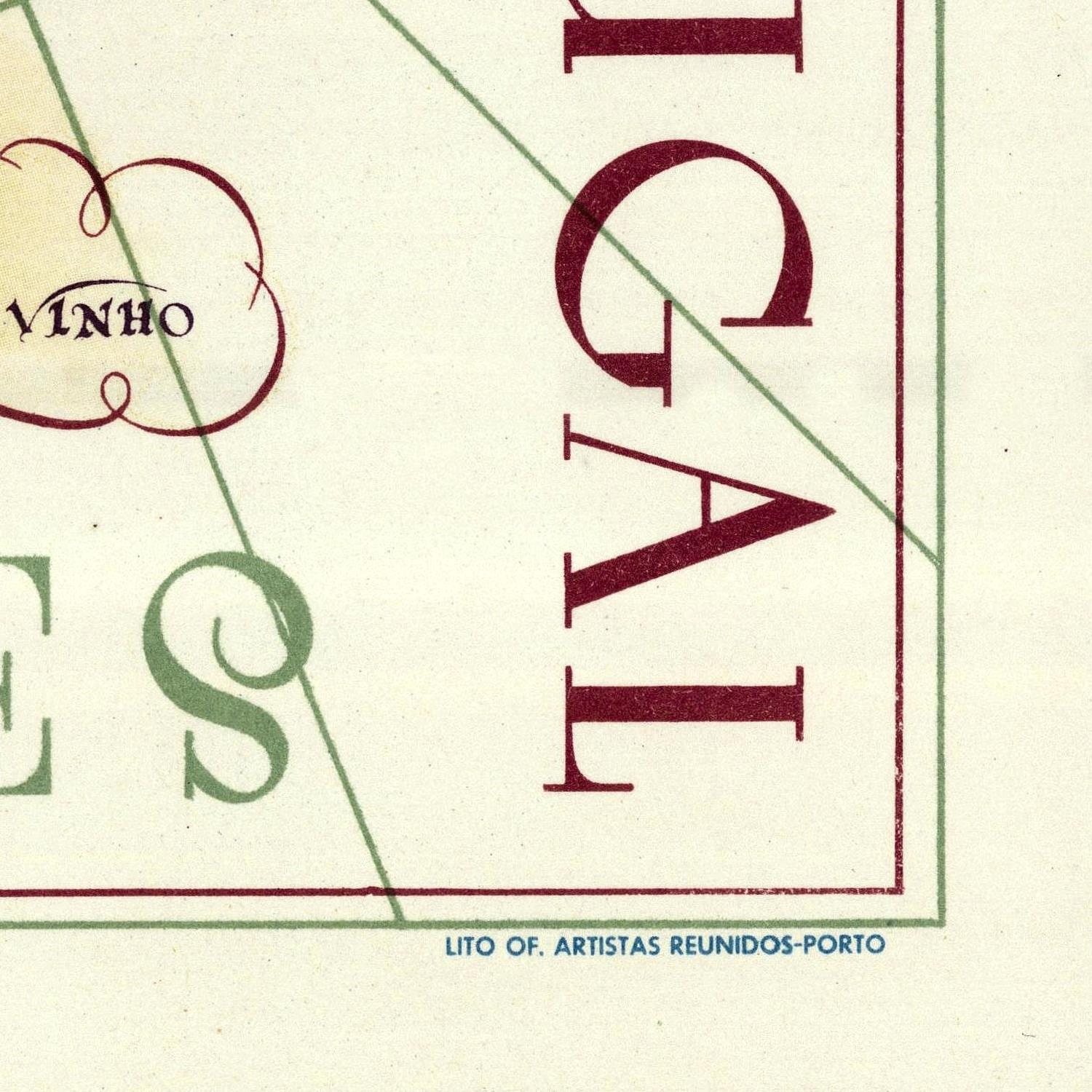 detail of the map from the bottom right corner
