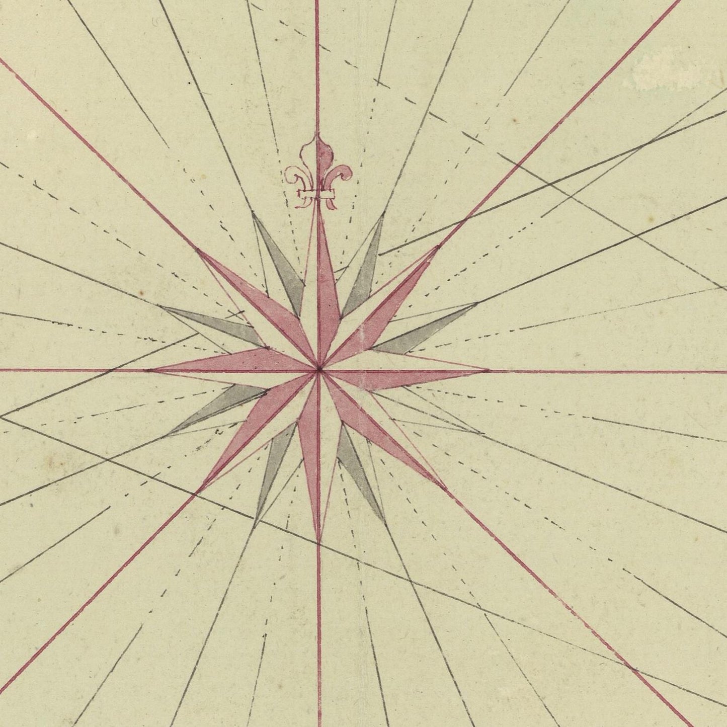 detail of the map from the centre 
