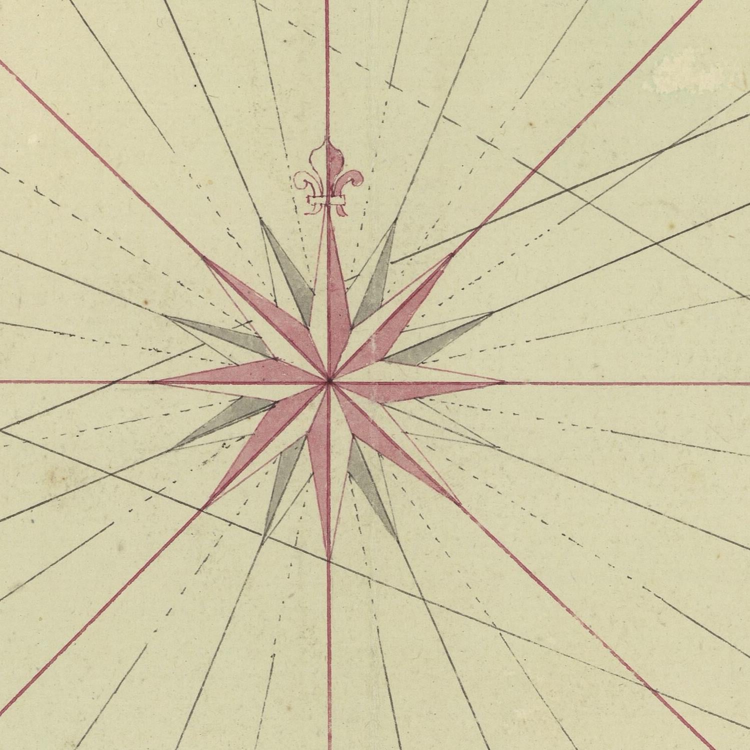 detail of the map from the centre 
