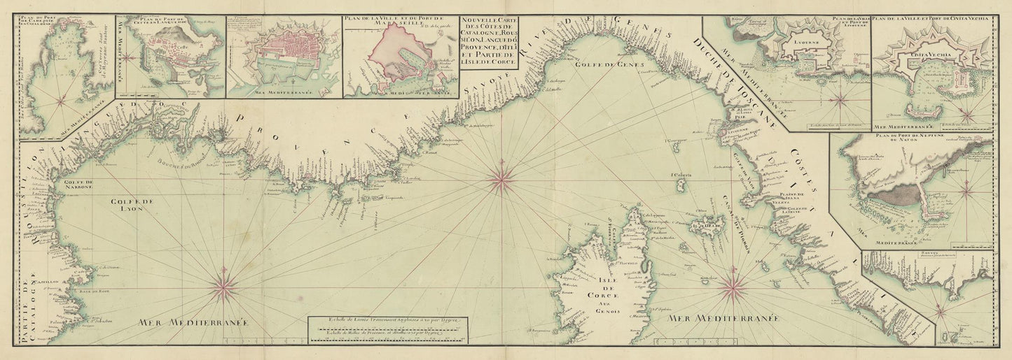 presentation of the map reproduction without a frame
