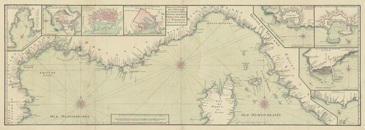 presentation of the map reproduction without a frame
