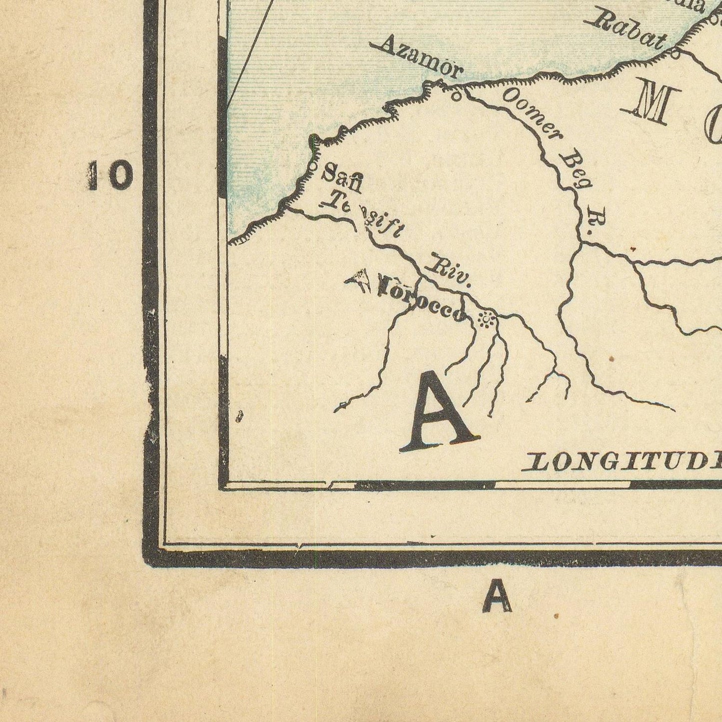 detail of the map from the bottom left corner
