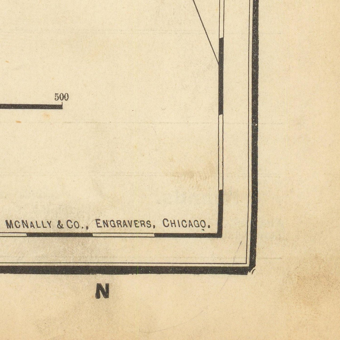 detail of the map from the bottom right corner
