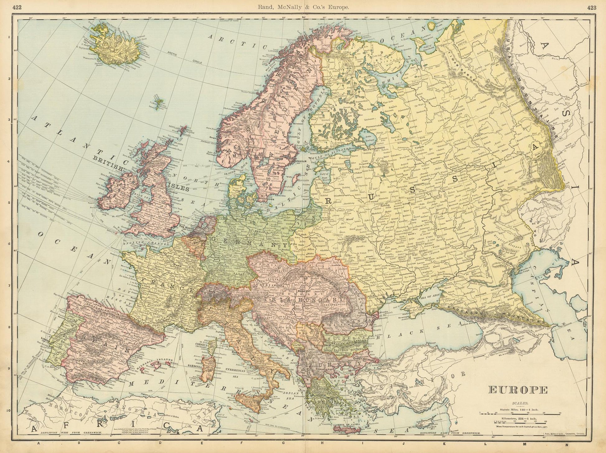 presentation of the map reproduction without a frame
