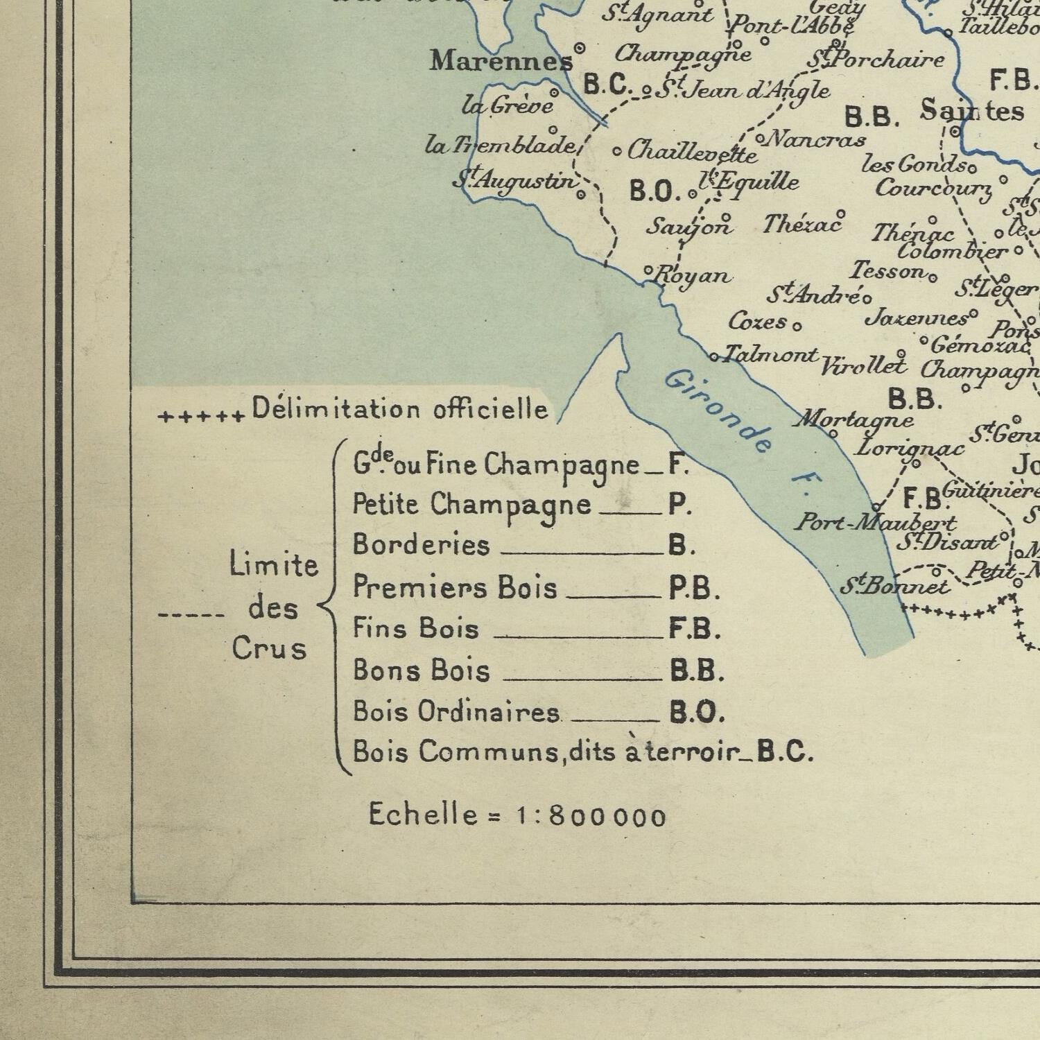 detail of the map from the bottom left corner
