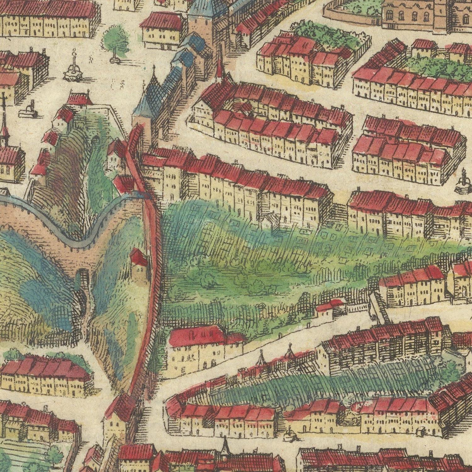 detail of the map from the centre left
