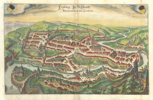 presentation of the map reproduction without a frame
