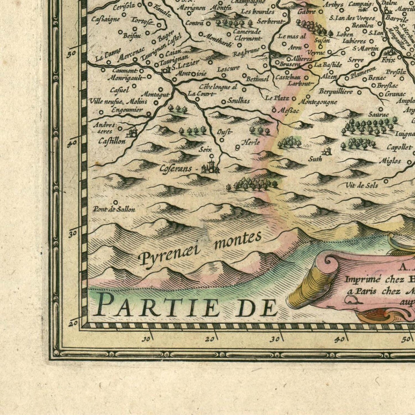 detail of the map from the bottom left corner
