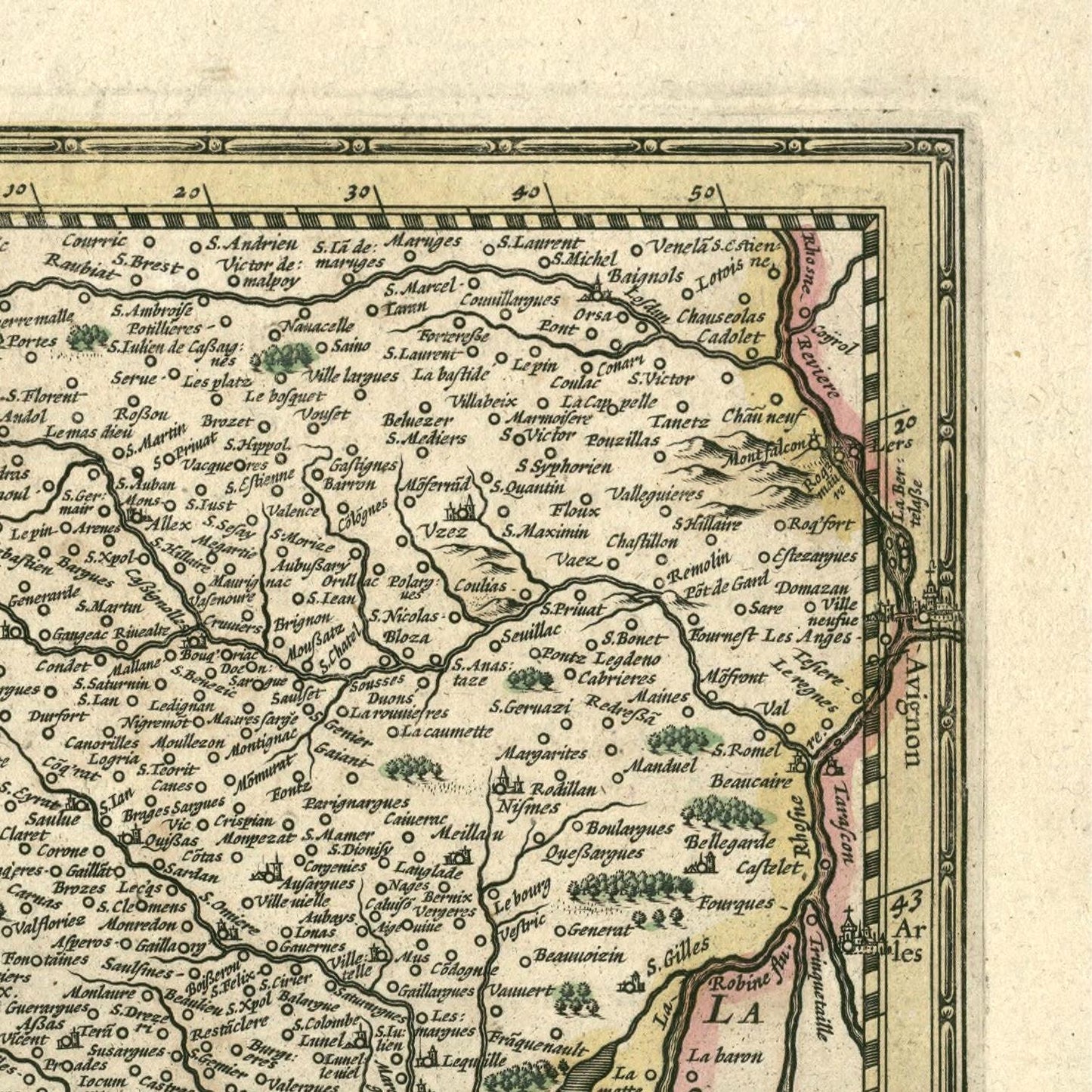 detail of the map from the top right corner
