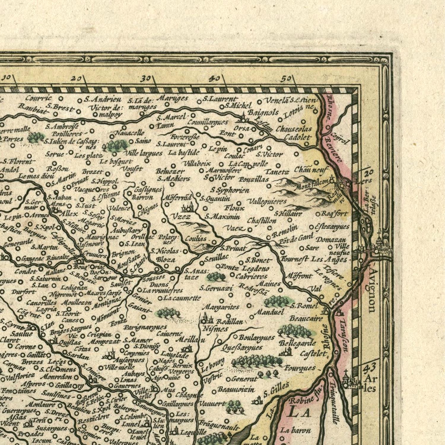 detail of the map from the top right corner
