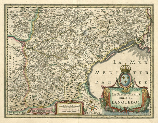 presentation of the map reproduction without a frame
