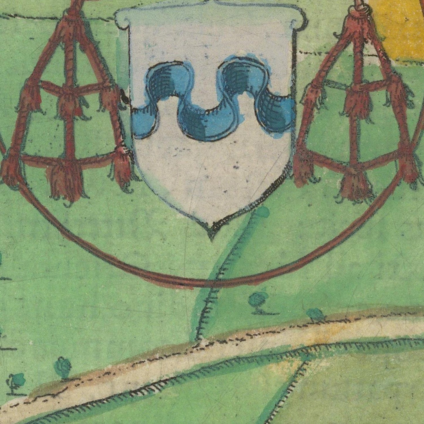 detail of the map from the centre left
