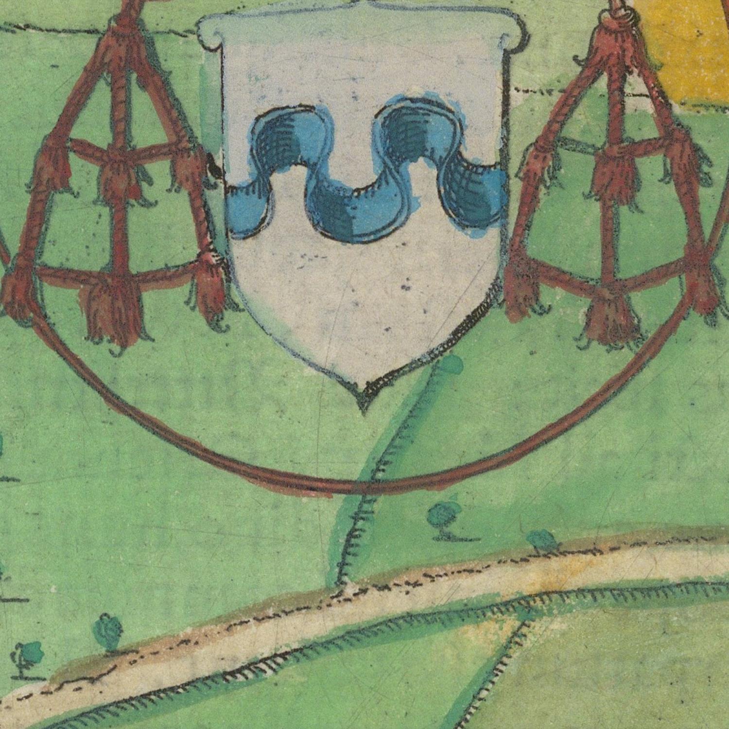 detail of the map from the centre left
