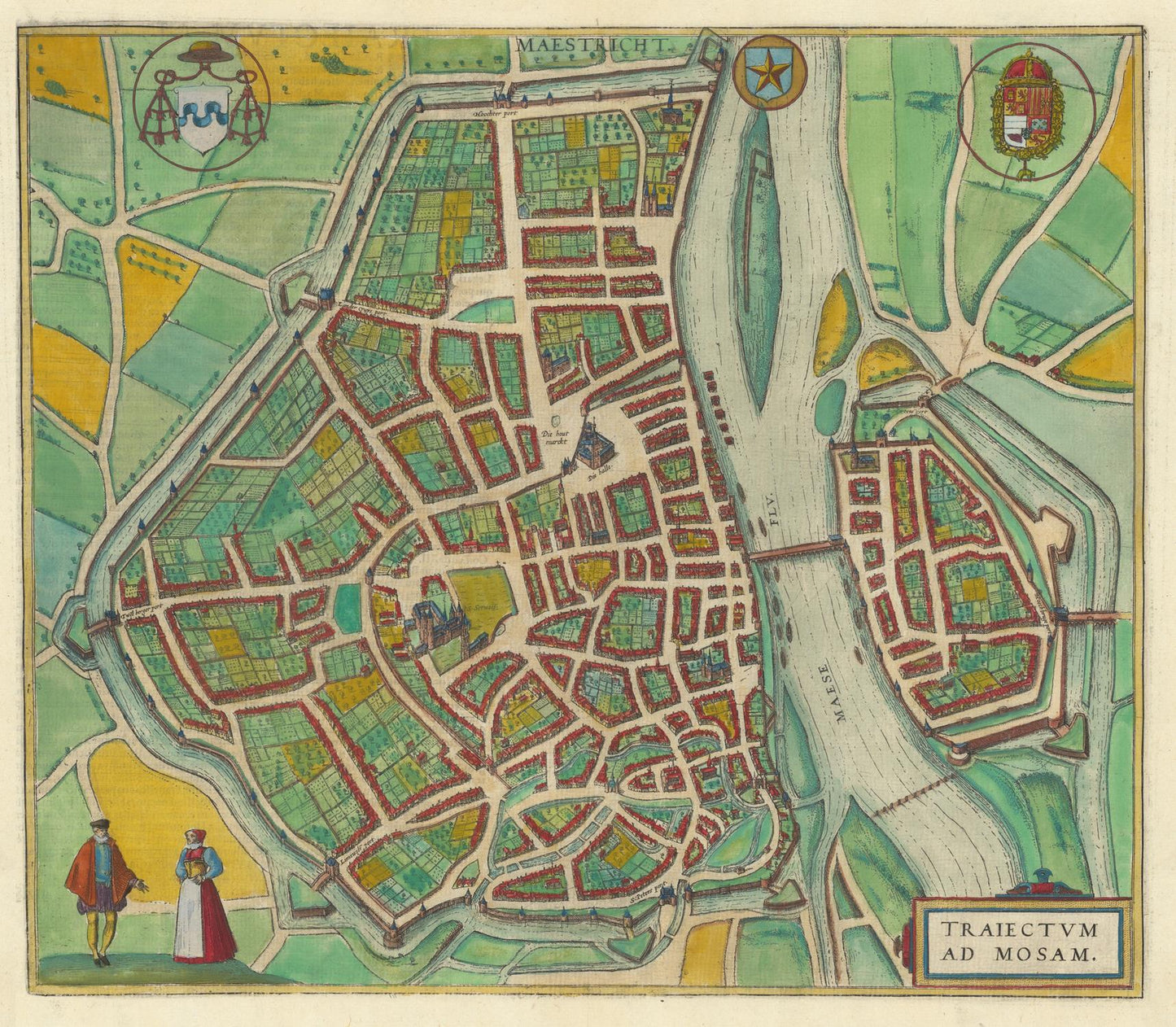 presentation of the map reproduction without a frame
