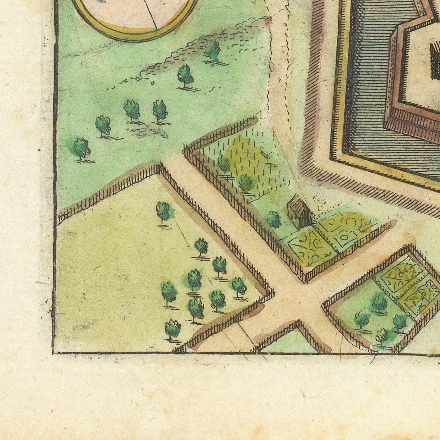 detail of the map from the bottom left corner
