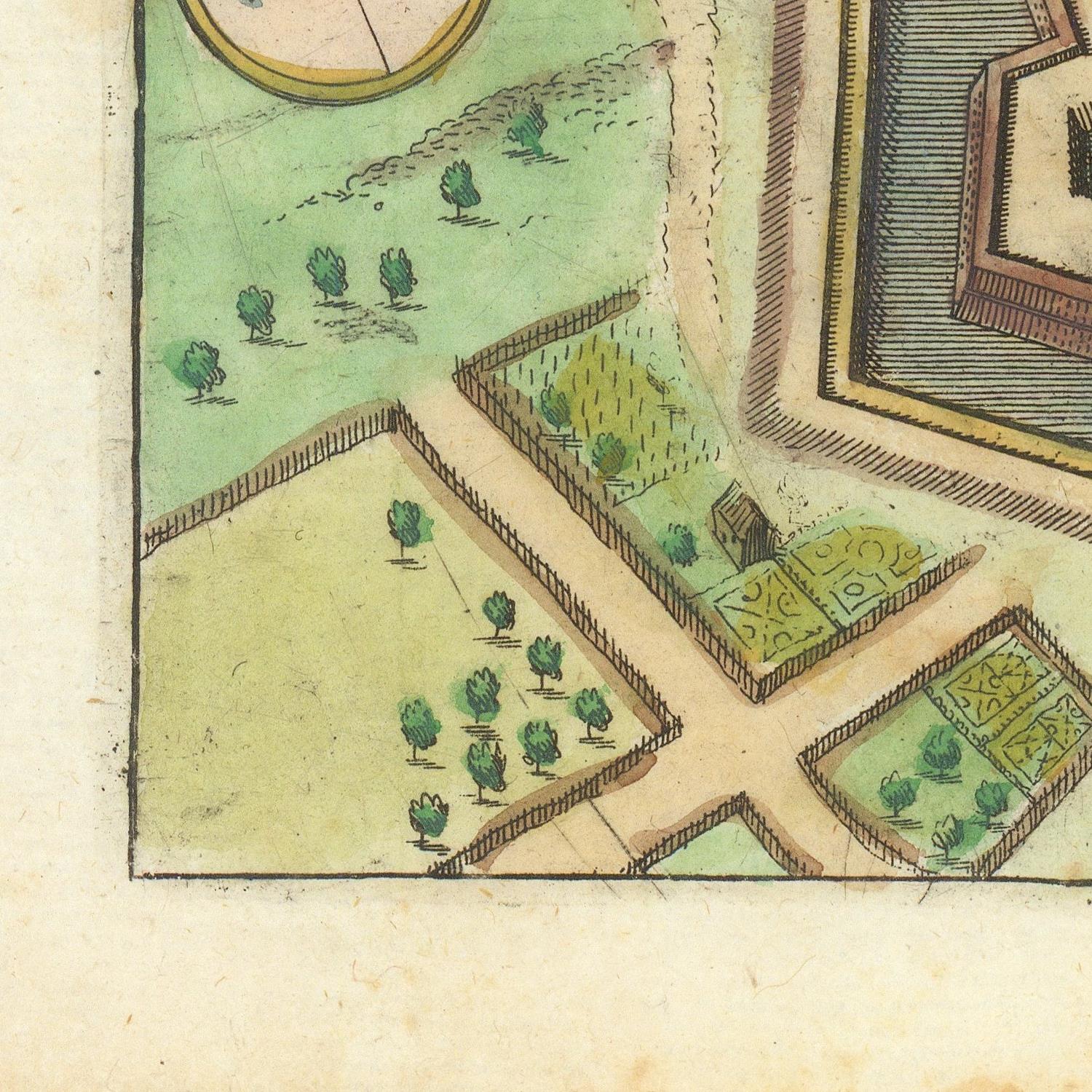 detail of the map from the bottom left corner
