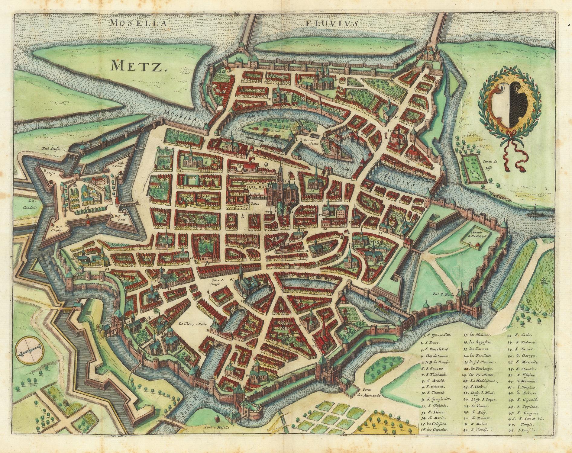 presentation of the map reproduction without a frame
