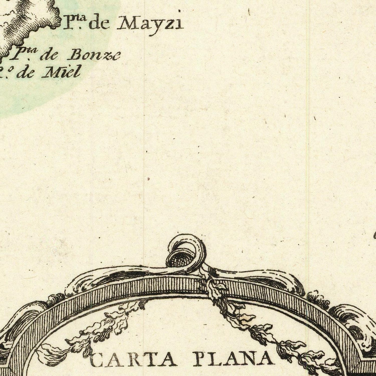 detail of the map from the centre left

