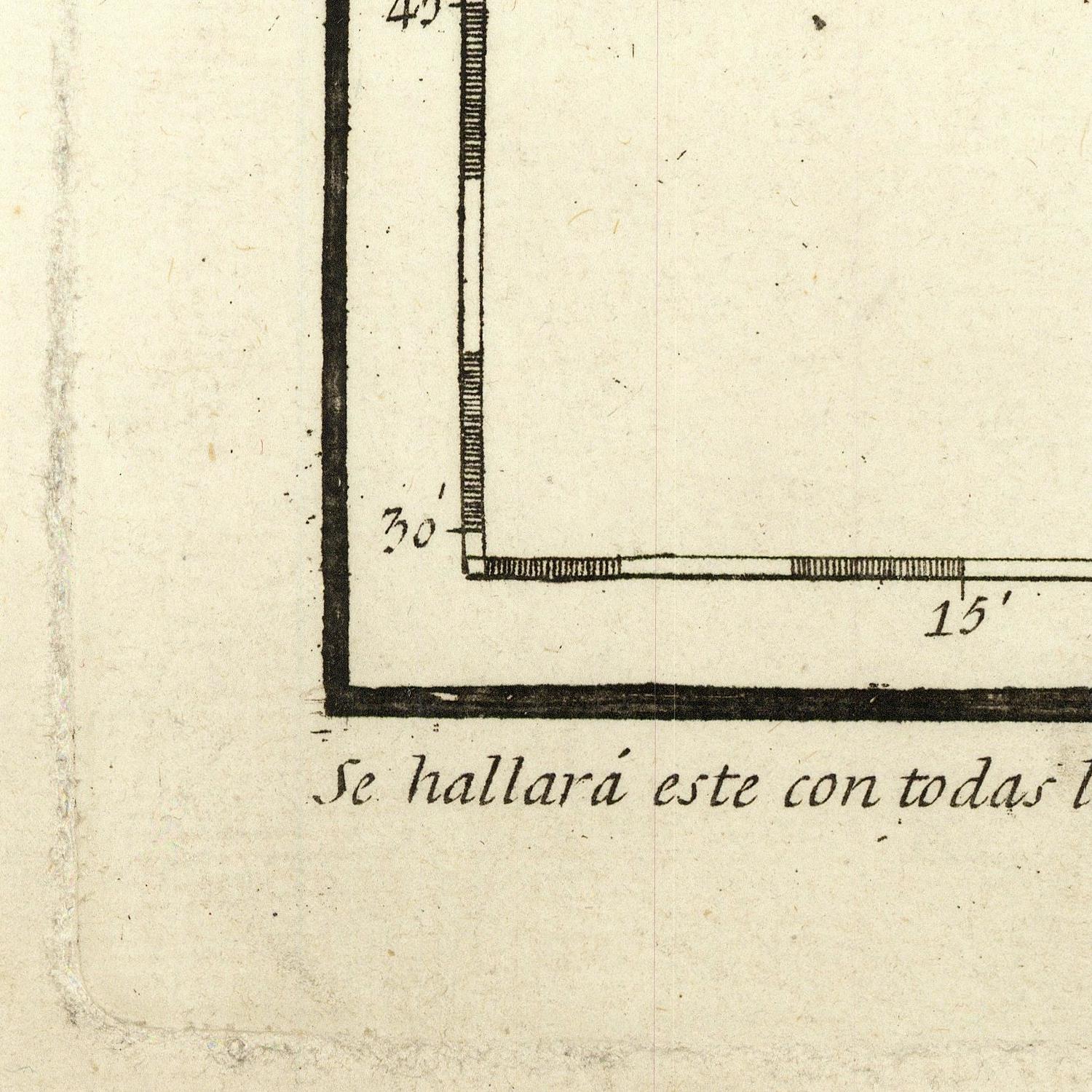 detail of the map from the bottom left corner
