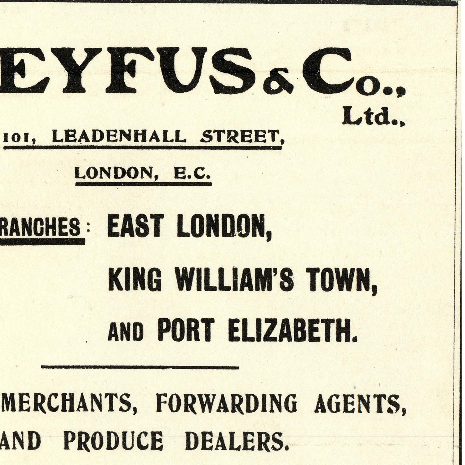 Advertisement for EYFUS & Co., Ltd. with contact information and business description.