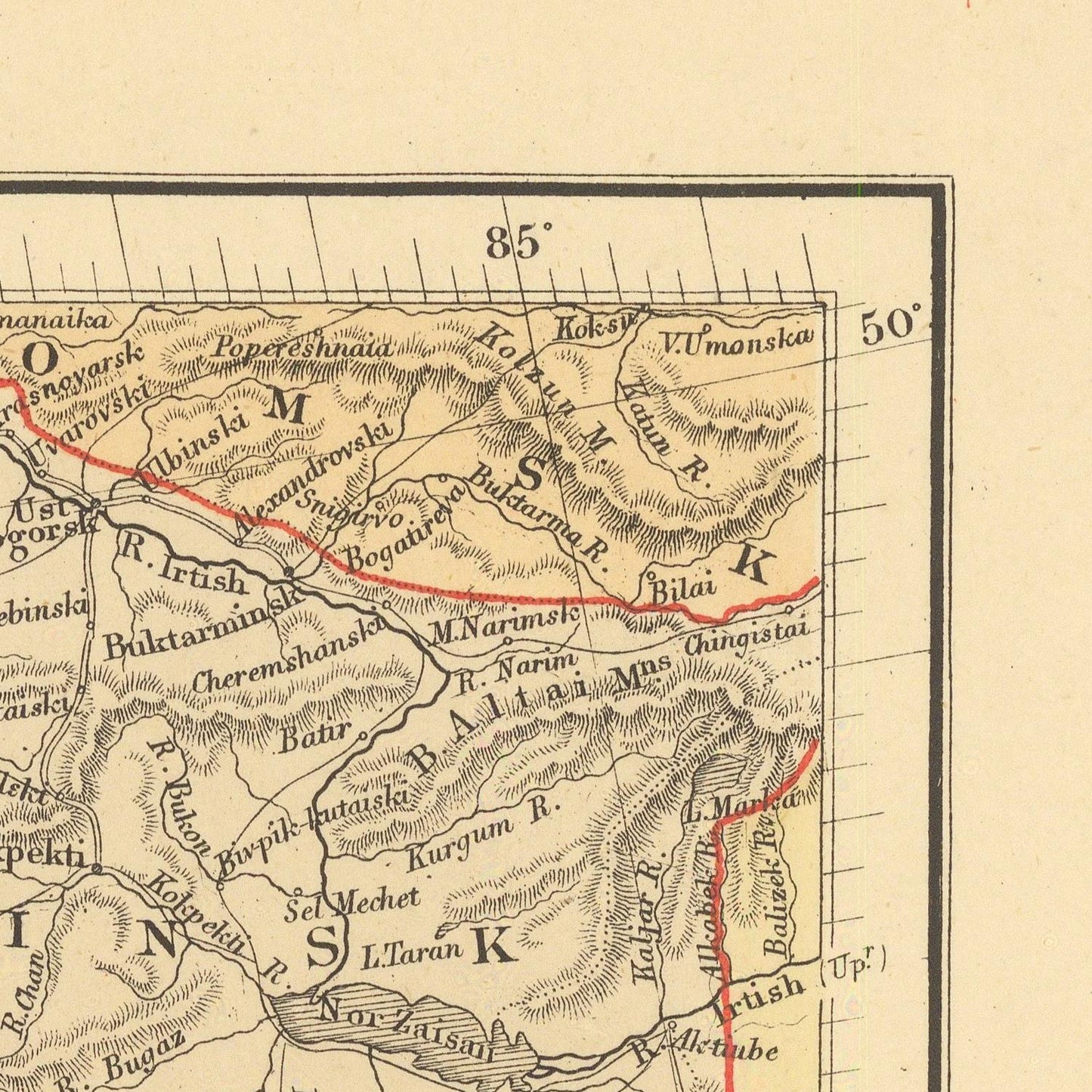 detail of the map from the top right corner
