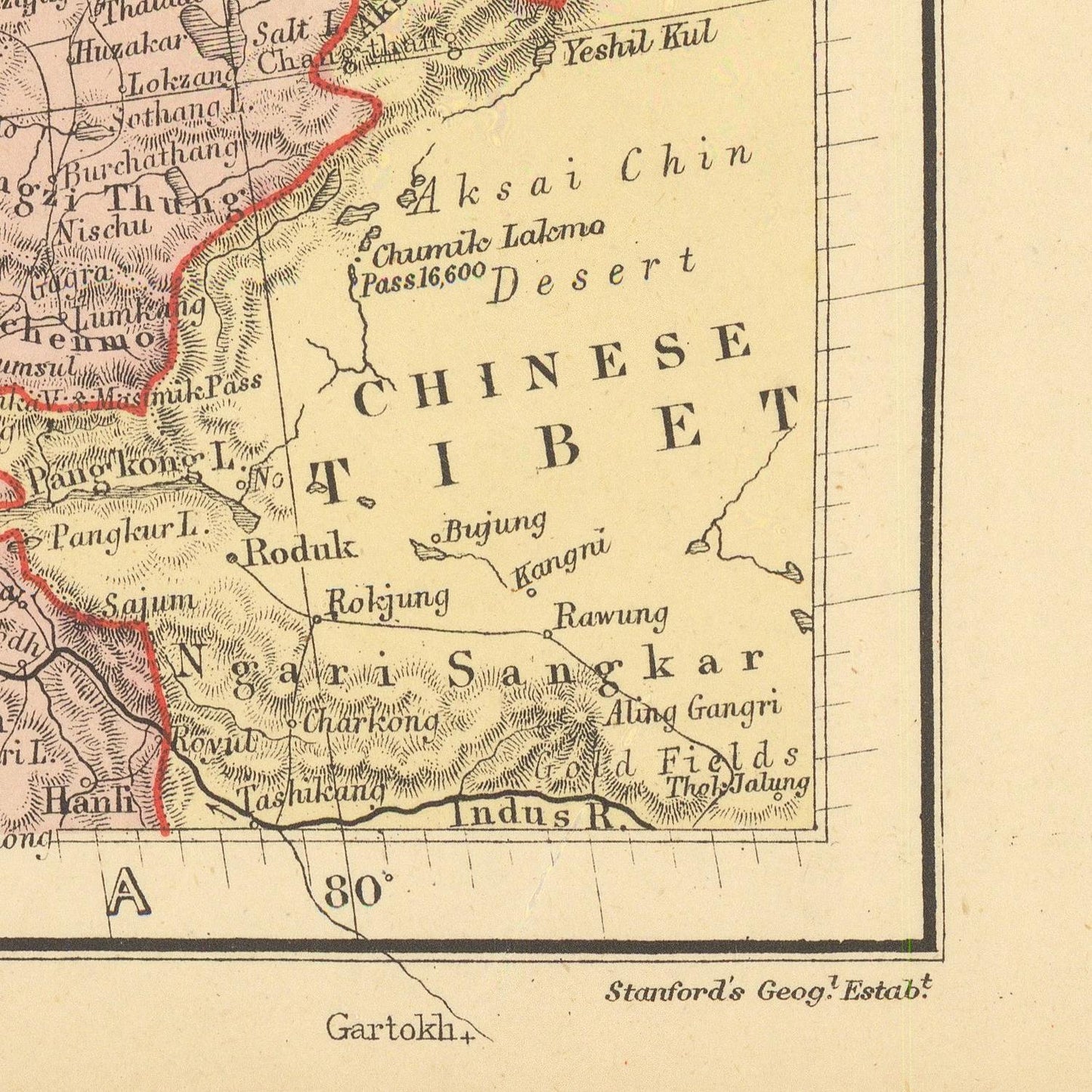 detail of the map from the bottom right corner
