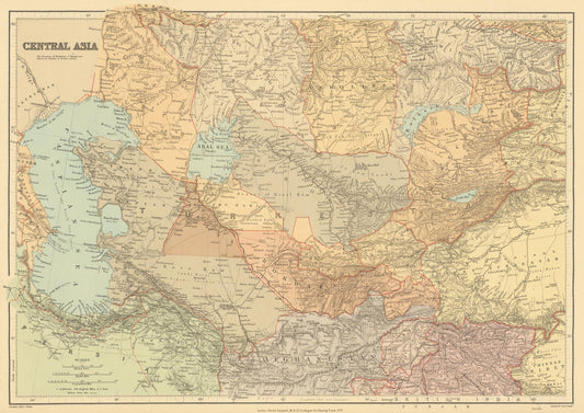 presentation of the map reproduction without a frame
