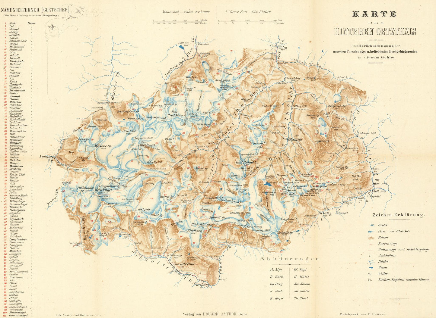 presentation of the map reproduction without a frame
