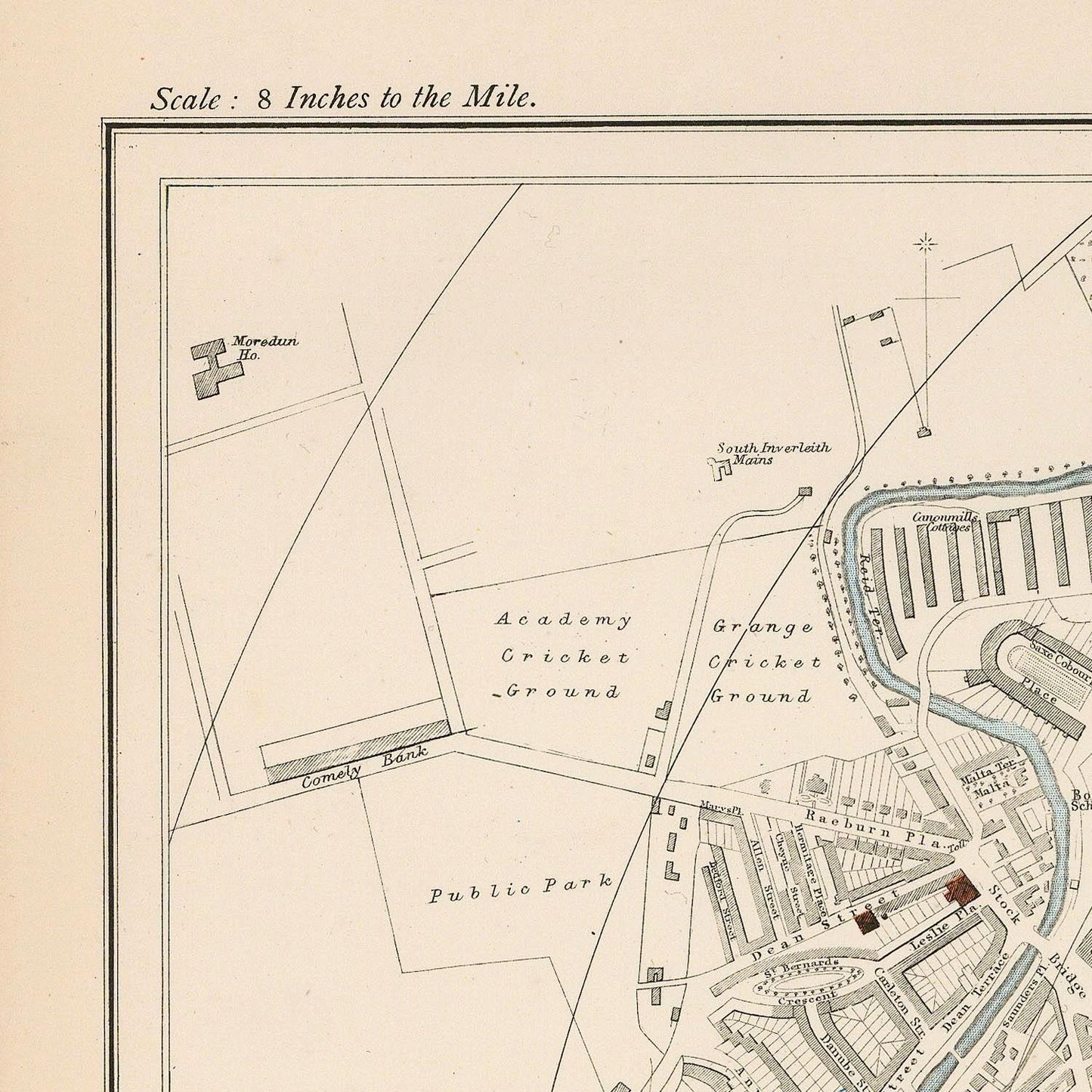 detail of the map from the top left corner
