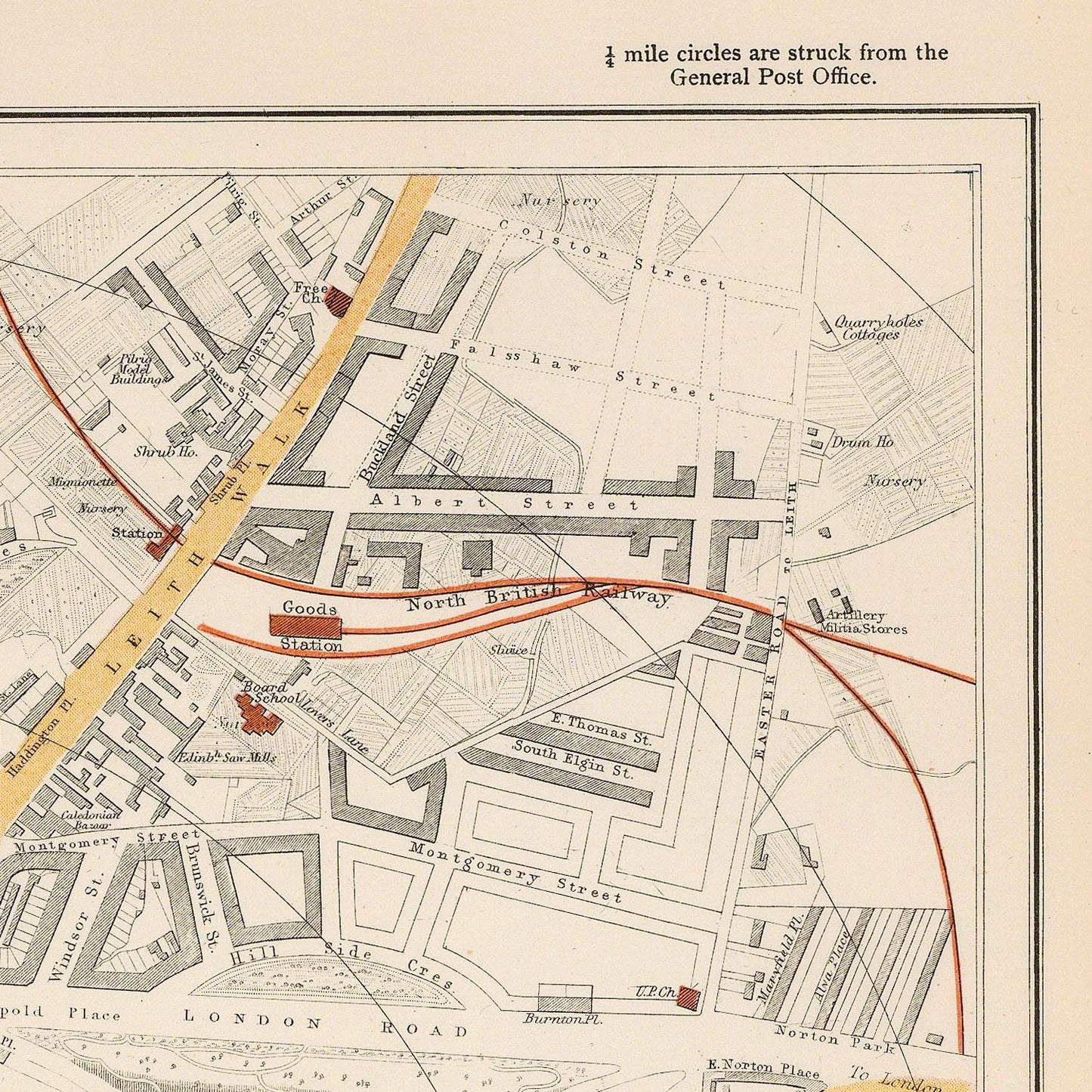 detail of the map from the top right corner
