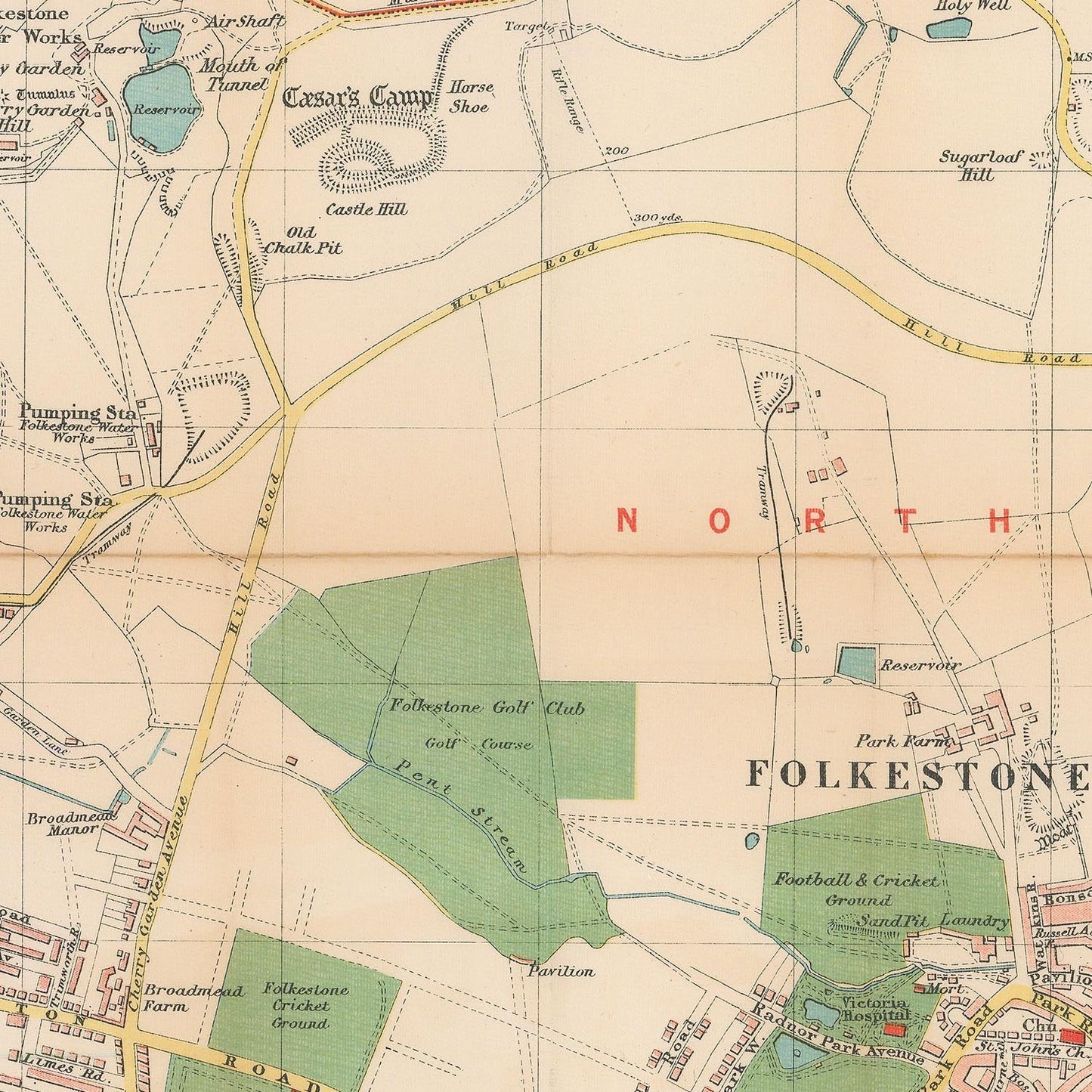 detail of the map from the centre 
