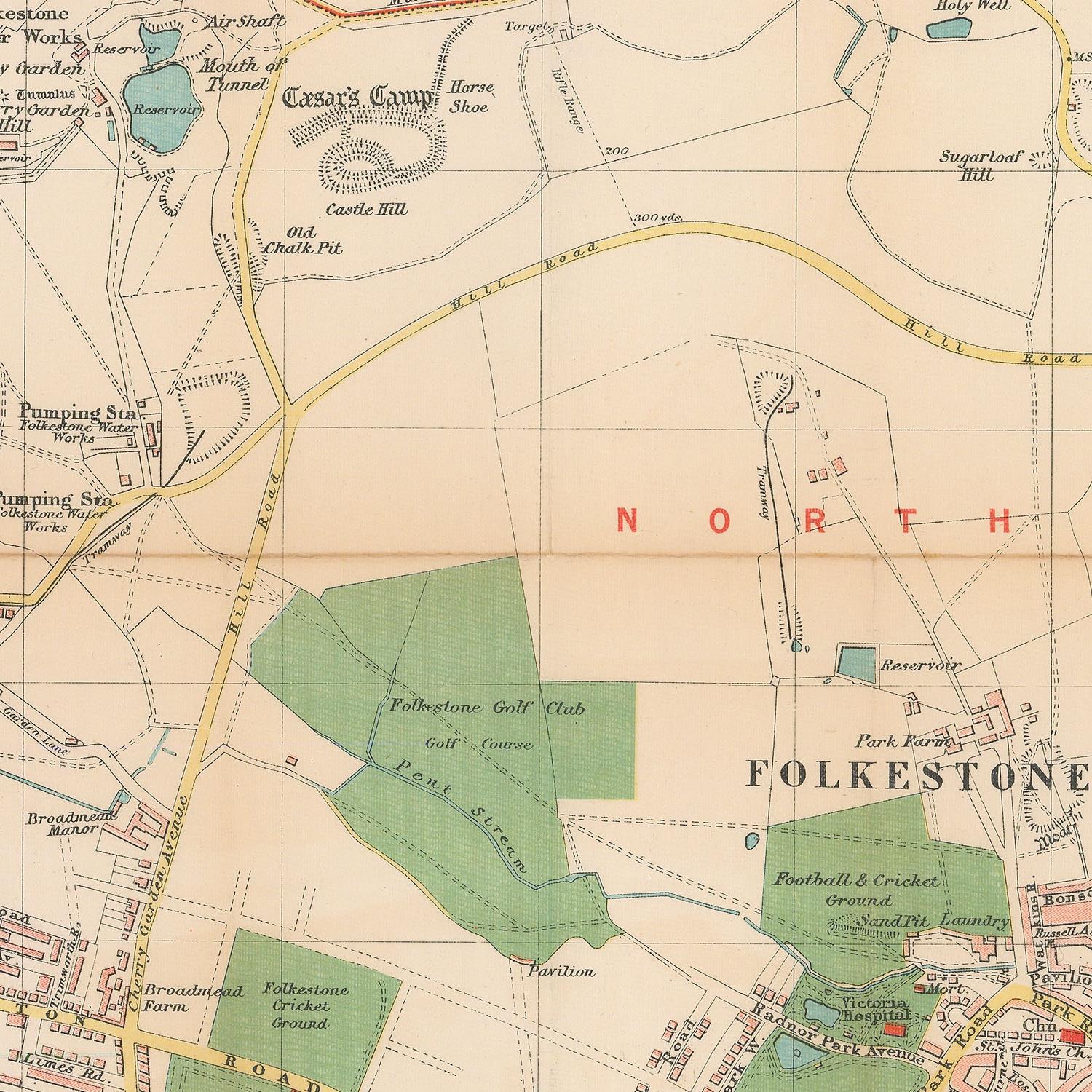 detail of the map from the centre 
