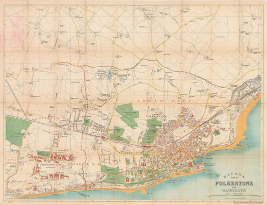 presentation of the map reproduction without a frame
