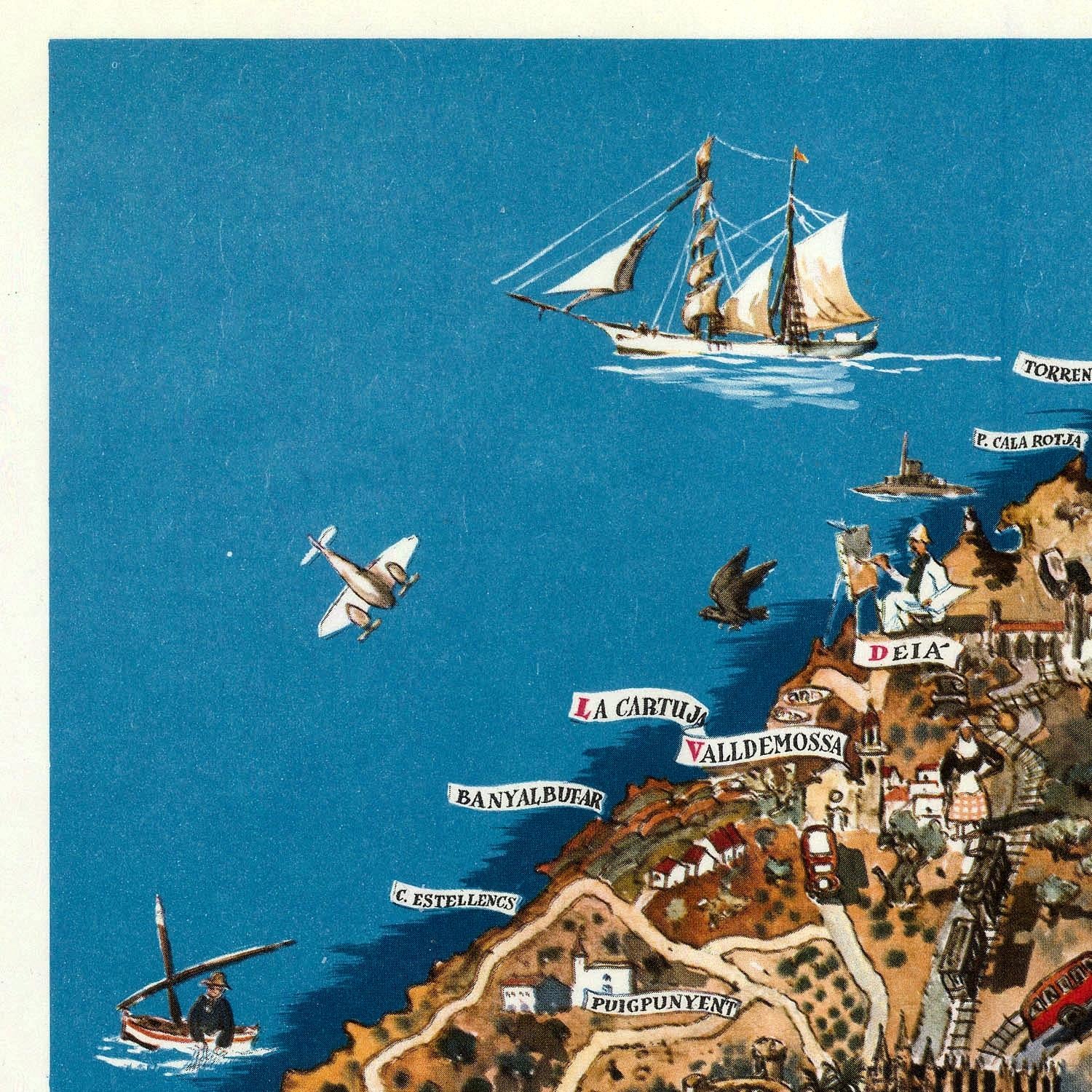 detail of the map from the top left corner
