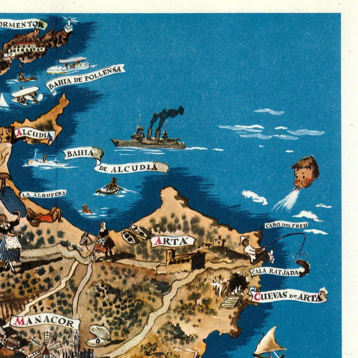 detail of the map from the top right corner
