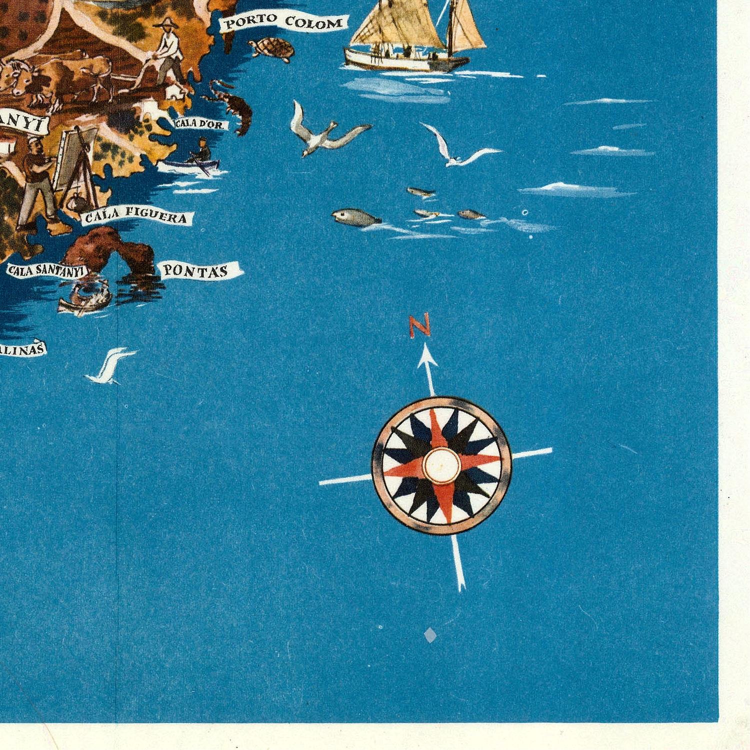 detail of the map from the bottom right corner
