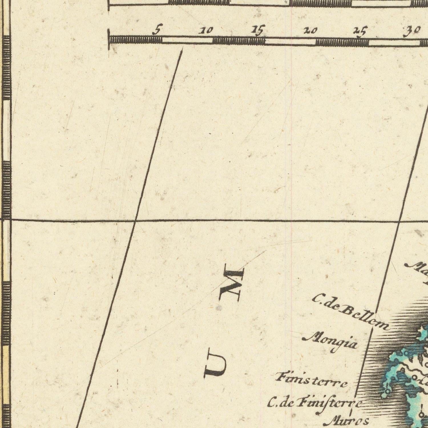 detail of the map from the centre left
