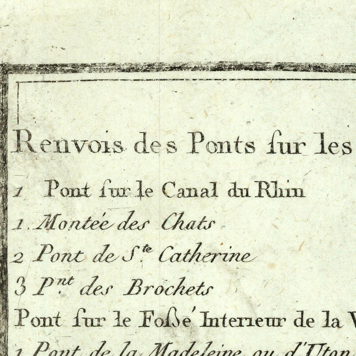 detail of the map from the centre left
