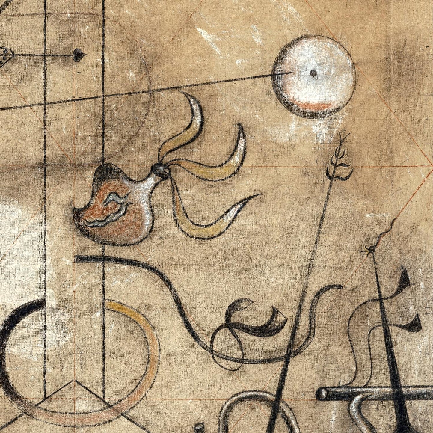 detail of the fine art reproduction from centre left
