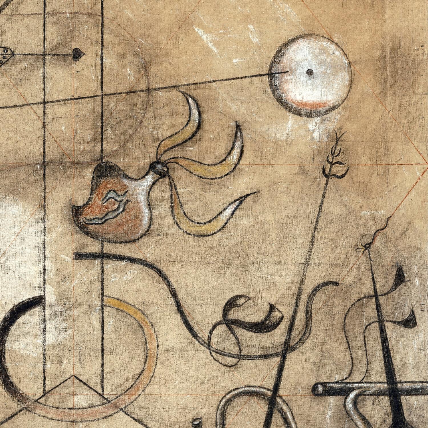 detail of the fine art reproduction from centre left
