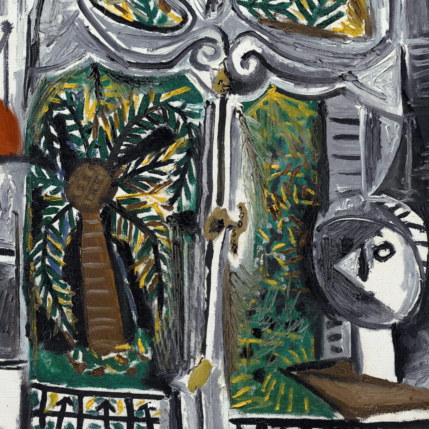 detail of the fine art reproduction from the centre 
