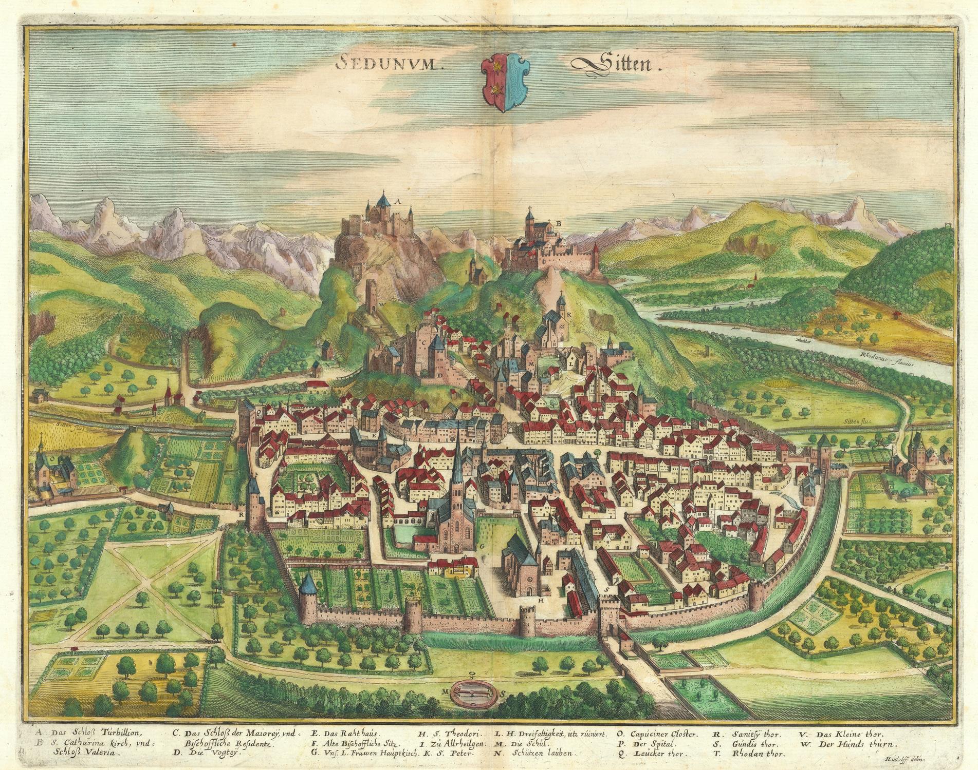 presentation of the map reproduction without a frame
