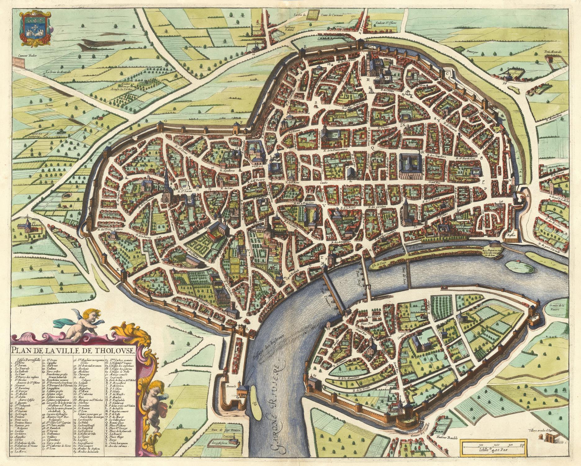 presentation of the map reproduction without a frame
