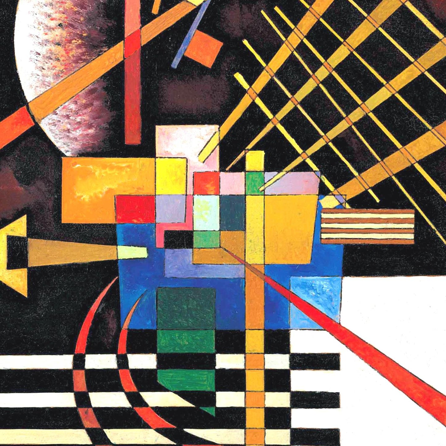 detail of the fine art reproduction from the centre 
