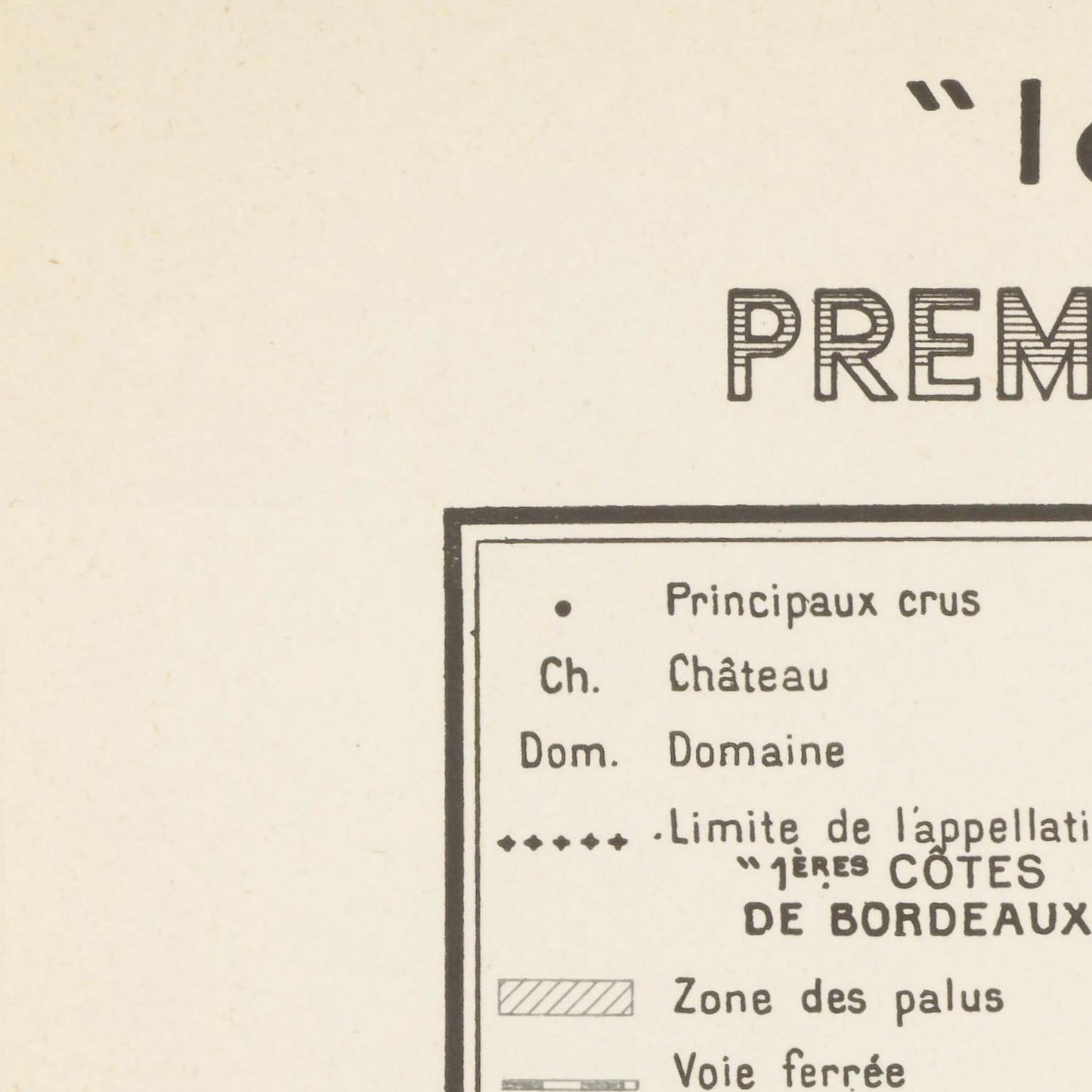 Vintage-style map or diagram with text on a beige background